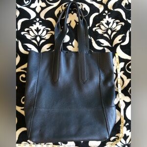 Brand New Navy Blue genuine cowhide leather tote hobo bag